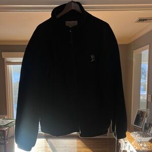 WWE Black XL Fleece Jacket Embroidered old WWE logo